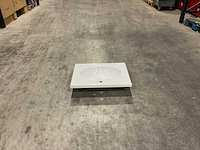 Allibert - 60 cm plan polybeton 1 vasque blanc - 816701 - wasbak - afbeelding 35 van  38