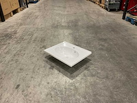 Allibert - 60 cm plan polybeton 1 vasque blanc - 816701 - wasbak - afbeelding 2 van  37