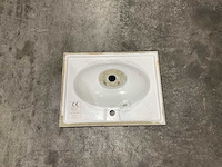 Allibert - 60 cm plan polybeton 1 vasque blanc - 816701 - wasbak - afbeelding 3 van  37