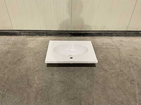 Allibert - 60 cm plan polybeton 1 vasque blanc - 816701 - wasbak - afbeelding 26 van  37