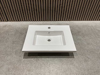 Allibert - 60cm plan ceramique carre 1v blanc - 822671 - wasbak - afbeelding 7 van  34