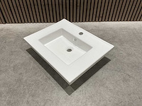 Allibert - 60cm plan ceramique carre 1v blanc - 822671 - wasbak - afbeelding 17 van  34