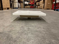 Allibert - 60cm plan ceramique carre 1v blanc - 822671 - wasbak - afbeelding 12 van  34