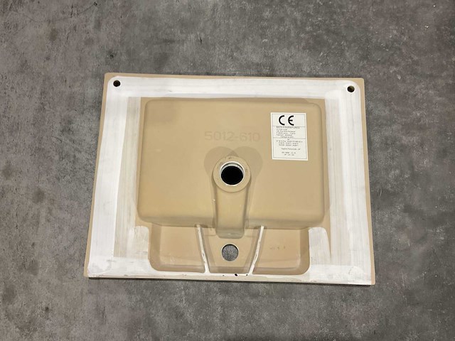 Allibert - 60cm plan ceramique carre 1v blanc - 822671 - wasbak - afbeelding 3 van  34