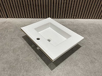 Allibert - 60cm plan ceramique carre 1v blanc - 822671 - wasbak - afbeelding 13 van  34