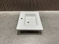 Allibert - 60cm plan ceramique carre 1v blanc - 822671 - wasbak - afbeelding 11 van  30