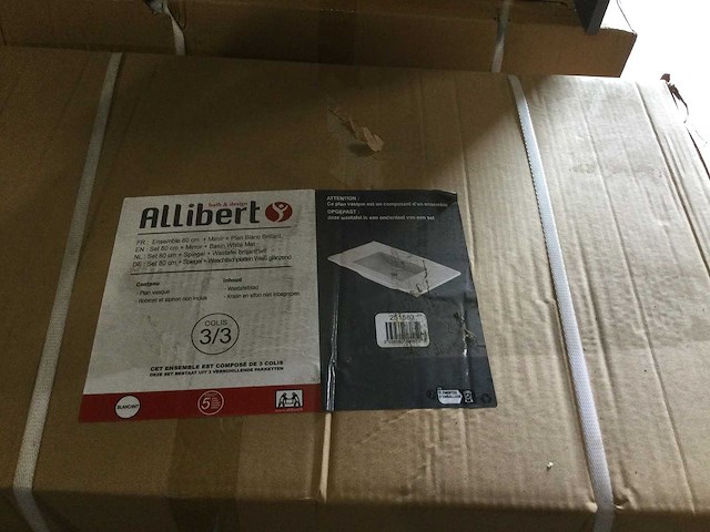 Allibert - badkamermeubel met wastafel . - afbeelding 5 van  6