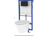 Allibert - inbouw frame met zwarte drukplaat. zonder toilet. - afbeelding 1 van  4