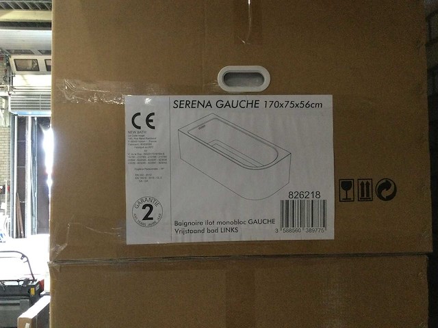 Allibert - serena gauche - vrijstaand bad links 170x75x56 cm - afbeelding 4 van  6