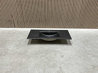 Allibert 100cm plan ceram 1 vasque noir 829123 wasbak - afbeelding 7 van  36