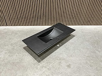 Allibert 100cm plan ceram 1 vasque noir 829123 wasbak - afbeelding 15 van  36