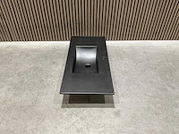 Allibert 100cm plan ceram 1 vasque noir 829123 wasbak - afbeelding 16 van  36