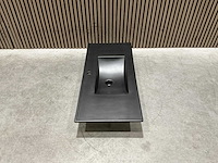 Allibert 100cm plan ceram 1 vasque noir 829123 wasbak - afbeelding 11 van  36