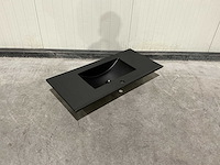 Allibert 100cm plan ceram 1 vasque noir 829123 wasbak - afbeelding 28 van  36
