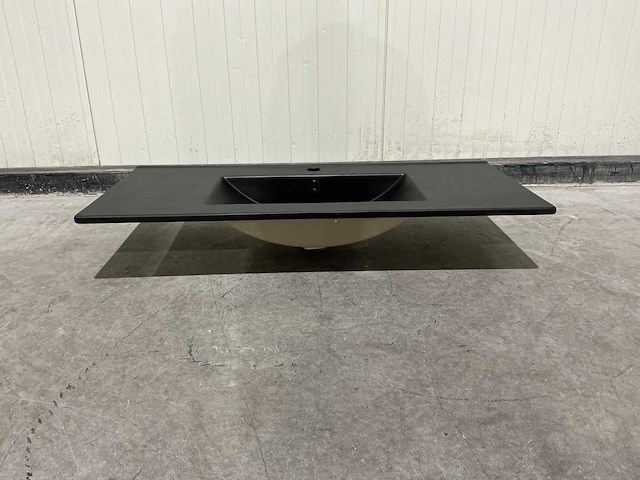 Allibert 100cm plan ceram 1 vasque noir 829123 wasbak - afbeelding 21 van  36