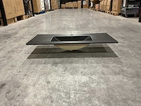 Allibert 100cm plan ceram 1 vasque noir 829123 wasbak - afbeelding 12 van  36