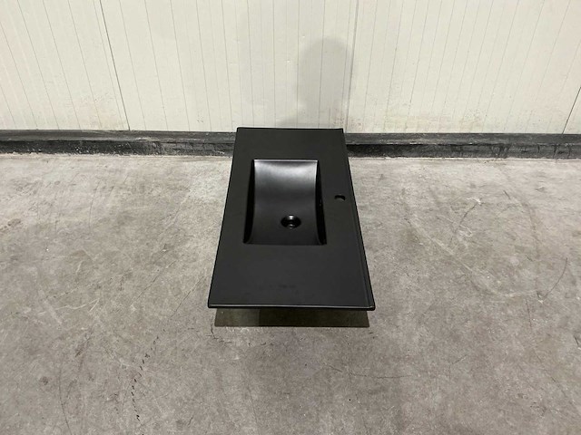 Allibert 100cm plan ceram 1 vasque noir 829123 wasbak - afbeelding 29 van  36
