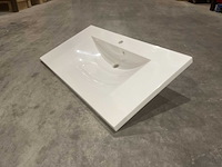 Allibert 100cm plan polybeton 1 vasque blanc 816345 wasbak - afbeelding 2 van  34