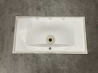 Allibert 100cm plan polybeton 1 vasque blanc 816345 wasbak - afbeelding 3 van  34