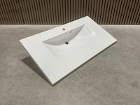 Allibert 100cm plan polybeton 1 vasque blanc 816345 wasbak - afbeelding 13 van  34