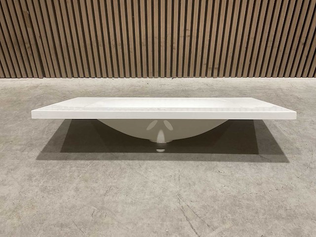 Allibert 100cm plan polybeton 1 vasque blanc 816345 wasbak - afbeelding 15 van  34