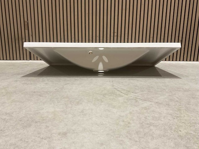 Allibert 100cm plan polybeton 1 vasque blanc 816345 wasbak - afbeelding 16 van  34