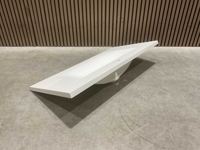 Allibert 100cm plan polybeton 1 vasque blanc 816345 wasbak - afbeelding 17 van  34