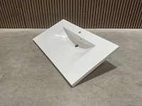 Allibert 100cm plan polybeton 1 vasque blanc 816345 wasbak - afbeelding 19 van  34