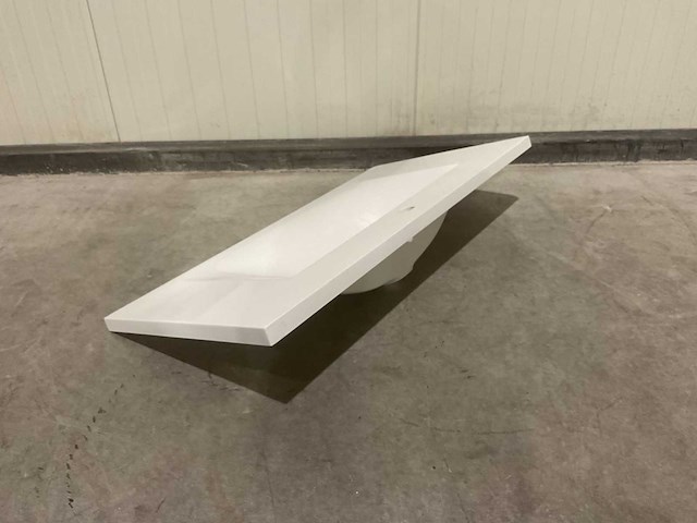 Allibert 100cm plan polybeton 1 vasque blanc 816345 wasbak - afbeelding 27 van  34