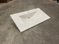 Allibert 100cm plan polybeton 1 vasque blanc 816345 wasbak - afbeelding 28 van  34