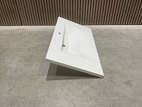 Allibert 100cm plan polybeton 1 vasque blanc 816345 wasbak - afbeelding 15 van  40