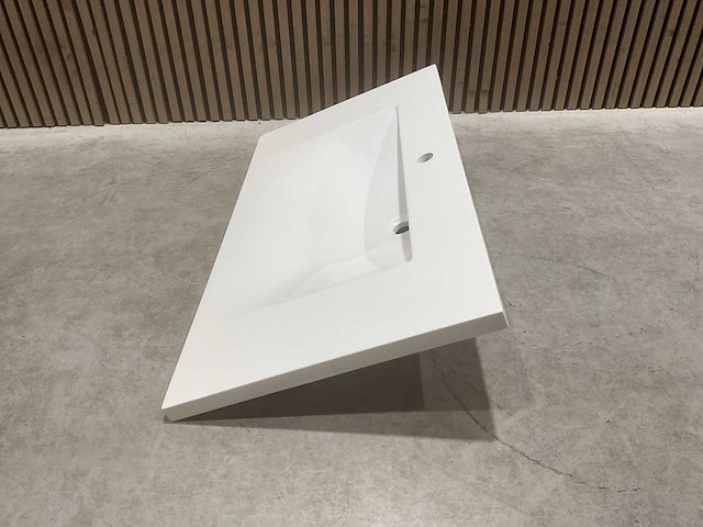 Allibert 100cm plan polybeton 1 vasque blanc 816345 wasbak - afbeelding 19 van  40