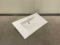 Allibert 100cm plan polybeton 1 vasque blanc 816345 wasbak - afbeelding 25 van  40