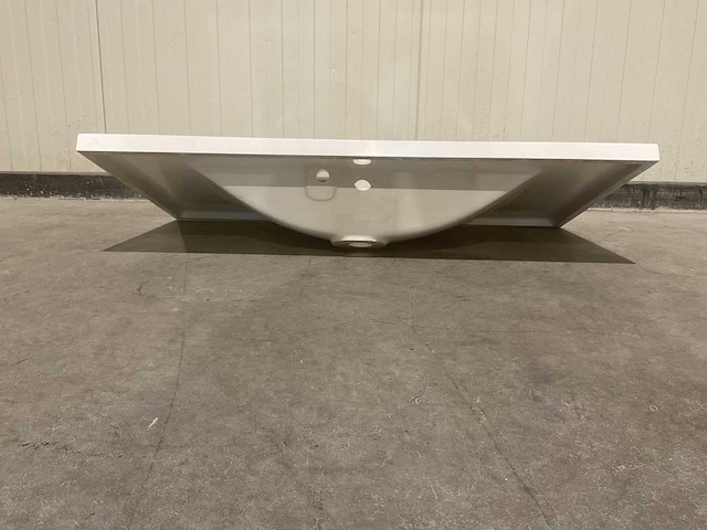 Allibert 100cm plan polybeton 1 vasque blanc 816345 wasbak - afbeelding 29 van  40