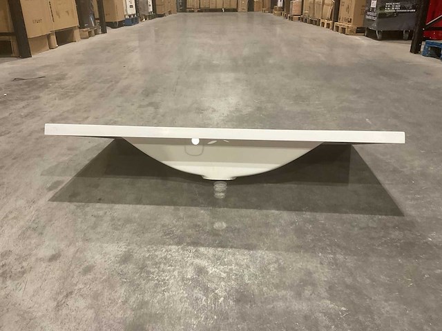 Allibert 100cm plan polybeton 1 vasque blanc 816345 wasbak - afbeelding 38 van  40