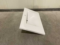 Allibert 100cm plan polybeton 1 vasque blanc 816345 wasbak - afbeelding 26 van  40
