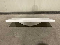 Allibert 100cm plan polybeton 1 vasque blanc 816345 wasbak - afbeelding 28 van  40