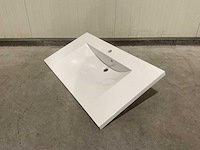 Allibert 100cm plan polybeton 1 vasque blanc 816345 wasbak - afbeelding 32 van  40