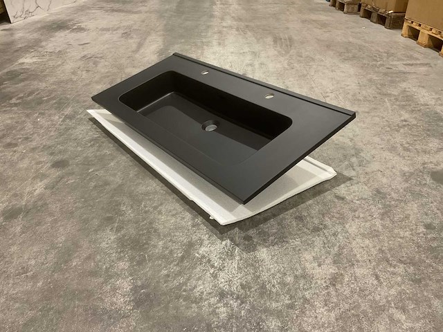 Allibert 101cm plan polybeton 1v 2r 827782 wastafels 6 stuks - afbeelding 3 van  42