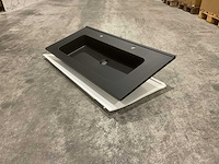 Allibert 101cm plan polybeton 1v 2r 827782 wastafels 6 stuks - afbeelding 3 van  42