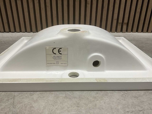 Allibert 60cm plan polybeton 1 vasque blanc 813874 wasbak - afbeelding 12 van  28