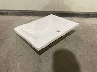 Allibert 60cm plan polybeton 1 vasque blanc 813874 wasbak - afbeelding 20 van  28