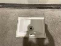Allibert 60cm plan polybeton 1 vasque blanc 813874 wasbak - afbeelding 23 van  28