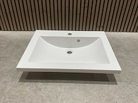 Allibert 60cm plan polybeton 1 vasque blanc 813874 wasbak - afbeelding 8 van  43
