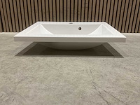 Allibert 60cm plan polybeton 1 vasque blanc 813874 wasbak - afbeelding 9 van  43