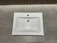 Allibert 60cm plan polybeton 1 vasque blanc 813874 wasbak - afbeelding 10 van  43