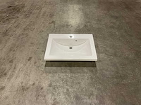 Allibert 60cm plan polybeton 1 vasque blanc 813874 wasbak - afbeelding 1 van  43