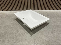 Allibert 60cm plan polybeton 1 vasque blanc 813874 wasbak - afbeelding 14 van  43