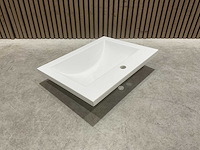 Allibert 60cm plan polybeton 1 vasque blanc 813874 wasbak - afbeelding 16 van  43