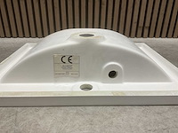 Allibert 60cm plan polybeton 1 vasque blanc 813874 wasbak - afbeelding 20 van  43